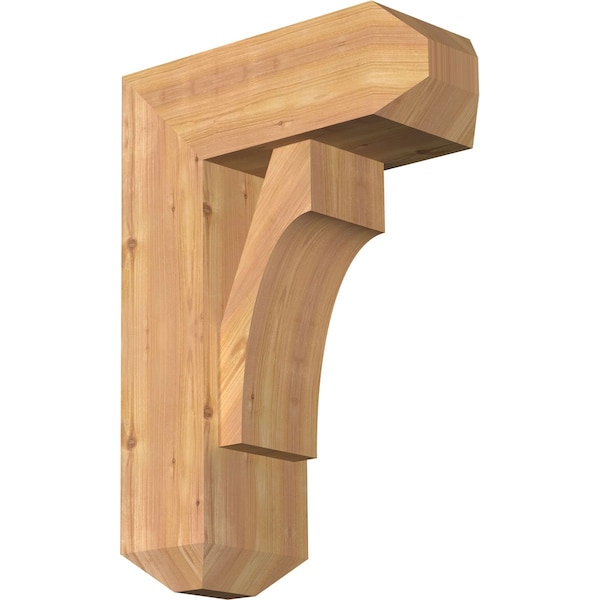 Ekena Millwork Westlake Craftsman Smooth Bracket w/ Offset Brace, Western Red Cedar, 7 1/2"W x 18"D x 26"H BKT0806X18X26WTL04SWR - main